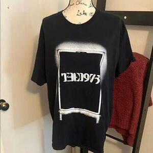 1975 Band Music Black Graphic Pullover T-Shirt Concert Festival